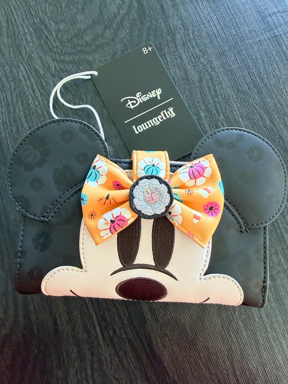 Loungefly Disney Minnie Mouse Floral Pumpkin Bow Wallet